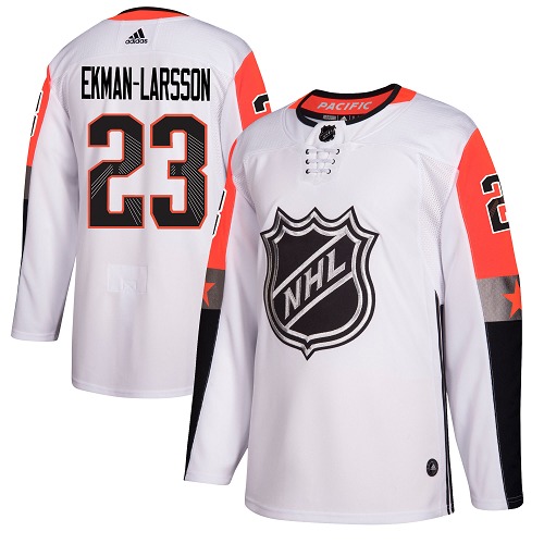 Adidas Coyotes #23 Oliver Ekman-Larsson White 2018 All-Star Pacific Division Authentic Stitched NHL Jersey